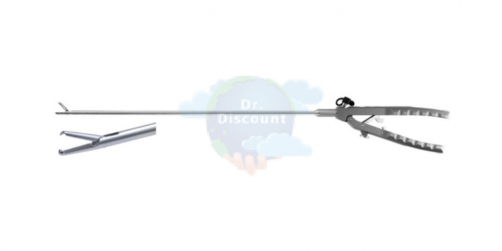Иглодержатель LOFTLINE, ТС, 1x2 зубцы, 45 см, Ø 5.0 mm, прямая рукоять
